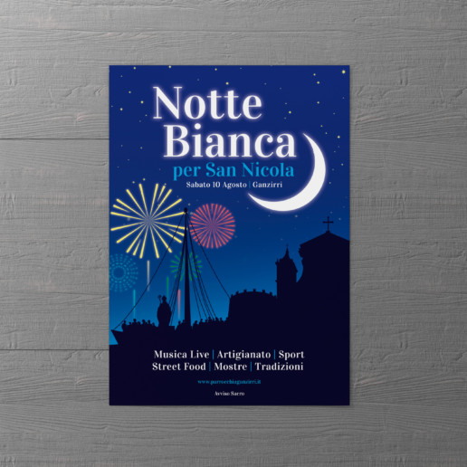 Mockup Locandina Notte Bianca per San Nicola 2019